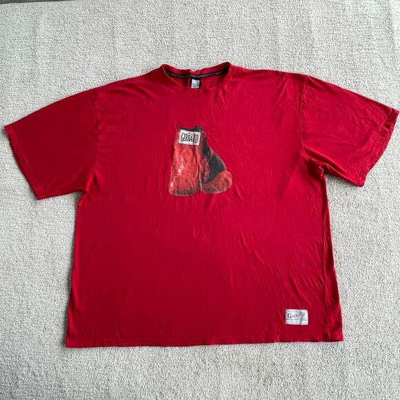 🔥VTG Marithe Francois Girbaud 4XL Boxing Glove Red Short Sleeve Graphic Shirt - Picture 2 of 14